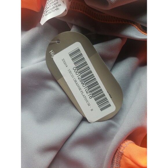 Syntrel Zorrel Moisture Wicking Shirt Neon Orange & Gray SMALL - Picture 7 of 10